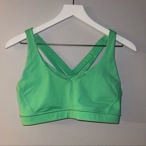 Lululemon Green Sports Bra Double Strap Size 10